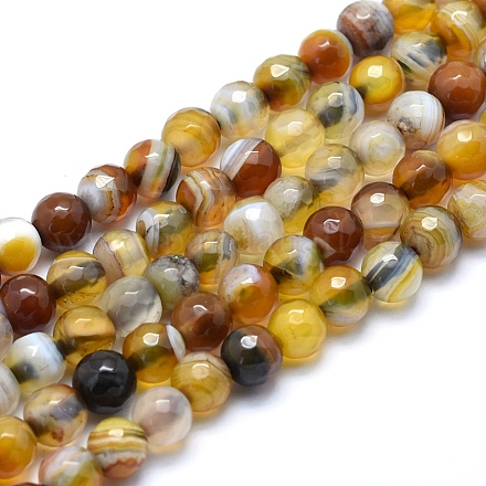 Natural Agate Beads G-J371-02-4mm-1