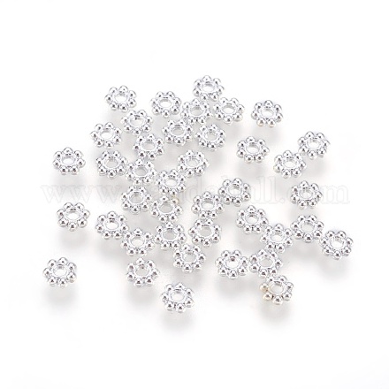 Alloy Flower Spacers X-TIBEB-A101757-S-FF-1