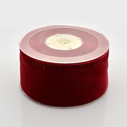 Polyester Velvet Ribbon for Gift Packing and Festival Decoration SRIB-M001-50mm-260-1