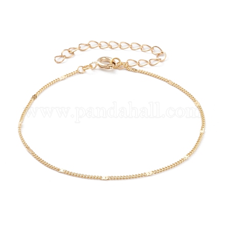 Bracelets chaine figaro laiton BJEW-JB05760-1