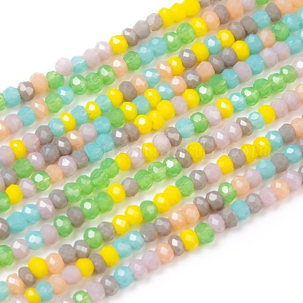 Chapelets de perles en verre à facettes GLAA-G074-A04-1