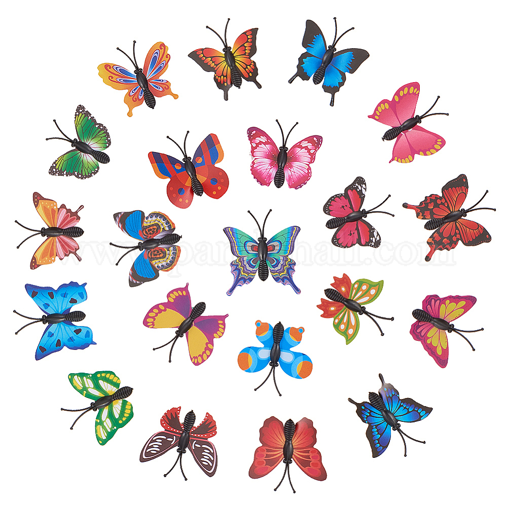 Shop 30pcs Butterfly Thumb Tacks Iron Map Pins Drawing Push