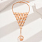 Vintage Classic Brass Ring Bracelets for Women, Real 18K Gold Plated, 8-1/2 inch(21.5cm)