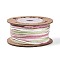 30M Segment Dyed Macrame Cotton Cord, Round Braided Rope, for Wall Hanging, Crafts, Gift Wrapping, Light Green, 1mm, about 32.81 Yards(30m)/Roll