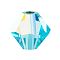 Preciosa® Crystal Beads, Czech Crystal, Bicone(451 69 302 Rondelle), 60010 200 Aqua Bohemica AB, 5mm, Hole: 1mm