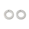 304 Stainless Steel Charms, Ring, Stainless Steel Color, 12x1mm, Hole: 1mm