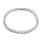 Brass Pave Clear Cubic Zirconia Teardrop Link Bracelets, Nickle Free, Long-Lasting Plated, Platinum, 7-1/8 inch(18.2cm)