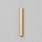 Brass Tube Beads, Golden, 20x2mm, Hole: 1.7mm