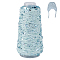150M Cotton Cord, with Paillette, Light Blue, 1mm, about 164.04 Yards(150m)/Roll