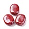 Handmade Polymer Clay Beads, Oval, Red, 28.5x23.5x14mm, Hole: 2.2mm