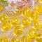 Transparent Acrylic Beads, Round, Yellow, 14mm, about 320pcs/500g.