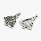 Tibetan Style Alloy Pendants, Christmas Tree, Lead Free & Cadmium Free, Antique Silver, 24x17x3mm, Hole: 1.5mm, about 540pcs/1000g