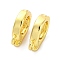 Brass Fold Over Clasps, Oval, Real 18K Gold Plated, 9.5x7x2.5mm, Hole: 1.2mm