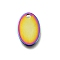 Ion Plating(IP) 304 Stainless Steel Stamping Blank Tag Pendants, Oval Charms, Rainbow Color, 17.5x11.5x1mm, Hole: 2mm