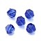 Glass Imitation Austrian Crystal Beads, Polygon, Faceted, Royal Blue, 7x7.5x7.5mm, Hole: 1.2mm