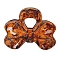 Plastic Bowknot Claw Hair Clips, Hair Accessories for Women Girls, Chocolate, 73x56x40mm