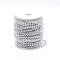 ABS Plastic Ball Chains, with Spool, Round, Silver, 6mm, about 30m/roll