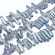 Perlas de cristal de cuarzo electrochapa hebras G-I213-41-1