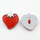 Strawberry Plating Acrylic Shank Buttons BUTT-D010-02-2