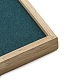 12 スロットの正方形の木製額縁イヤリング オーガナイザー ホルダー、マイクロファイバー イヤリング ディスプレイ カード付き  濃い緑  19x9.05x19cm EDIS-M003-01-5