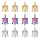 UNICRAFTALE 12 pcs 3 Colors Tortoise Pendants Animal Pendants Turtle Pendants 25mm Long 304 Stainless Steel Pendants Seas and Oceans Metal Charms Necklace Charms for DIY Jewelry Making STAS-UN0041-23-1