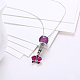 925 Sterling Silver Pendant Necklaces NJEW-BB18226-5