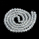 Chapelets de perles en verre transparent drawbench GLAD-Q012-4mm-04-2