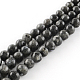 Chapelets de perles rondes en labradorite naturelle X-G-R342-8mm-09-1