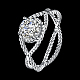 Moda 925 esterlina anillos de plata RJEW-BB18878-6-2