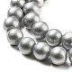 Chapelets de perles rondes en verre peint par pulvérisation X-DGLA-Q015-8mm-17-4