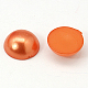 Half Round Domed Imitated Pearl Acrylic Cabochons OACR-H001-3D-2