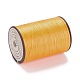 フラットワックスポリエステル糸ストリング  マイクロマクラメコード  革縫い用  オレンジ  0.8~0.9x0.3mm  約109.36ヤード（100m）/ロール YC-D004-01-040-2
