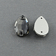 Enlaces de vidrio electroplate EGLA-R059-18x11mm-03-1