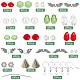 Kit per la creazione di orecchini pendenti di natale fai da te sunnyclue DIY-SC0018-92-2