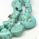 Copeaux de perles de magnésite naturelle brins G-N0131-11-4