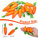 CHGCRAFT 20Pcs Easter Decor Carrots Realistic Fake Fruit Lifelike Carrots Simulation for Floral Arrangements Easter Home Kitchen Display Decor DJEW-WH0039-89-2