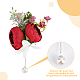 Craspire 1pc rosa Blume Tuch Anstecknadel AJEW-CP0001-80B-4