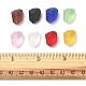 32 brin de perles en verre dépoli transparent de 8 couleurs. GLAA-FS0001-60-6