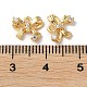 Rack Plating Brass Cubic Zirconia Pendants KK-M264-02G-3