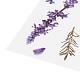 Blumenmuster wasserdichte selbstklebende Heißprägeaufkleber DIY-I063-07-4