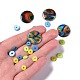 ARRICRAFT 150Pcs 5 Style Spray Painted Natural Freshwater Shell Beads SHEL-AR0001-03-3