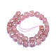 Chapelets de perles aux fraises en quartz naturel G-L552D-19-3