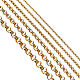 Stahl-Rolo-Kette für die Herstellung von Halsketten MAK-TA0001-11G-2