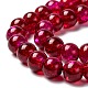 Chapelets de perles bicolores en verre craquelé CCG-Q002-8mm-M-3
