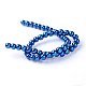 Non-magnetic Synthetic Hematite Beads Strands G-S096-12mm-7-3