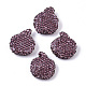 Handmade Polymer Clay Rhinestone Beads RB-T017-07D-1
