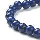 Natural Lapis Lazuli Beaded Stretch Bracelets BJEW-D446-B-41-3