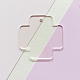 Disque acrylique transparent gros pendentifs ZXFQ-PW0001-039G-1