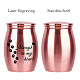 CREATCABIN Mini Urn Small Keepsake Cremation Urns Ashes Holder Miniature Burial Funeral Paw Container Jar Engraving Stainless Steel for Human Ashes Pet Dog Cat 1.57 x 1.18 Inch-Alays in My Heart(Pink) AJEW-CN0001-69A-3