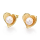 Natural Pearl Stud Earrings PEAR-N020-07F-3